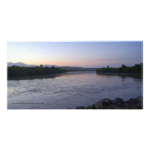 Rivière de San Blas à l'aube, Mexique Photocarte Personnalisée