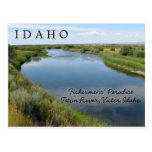 Rivière de Teton, Idaho, PC du paradis des pêcheur Carte Postale
