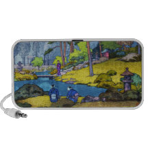 Rivière fraîche de personnes de forêt de jardin d' haut-parleur iPod