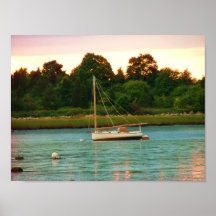rivière Kingston de Jones de bateau à voile Poster