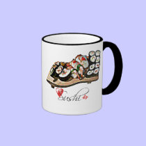 Riyah-Li conçoit des sushi d'amour tasses