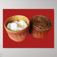 Riz collant [Khao Niao]. Nourriture thaïlandaise d Posters