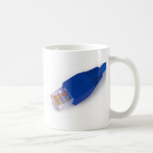 rj45 - connecteur de réseau informatique tasse