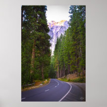 Road to Yosemite Mountains Print