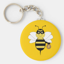 RobBee gaffent l'abeille Keychain Porte-clés