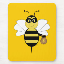 RobBee gaffent l'abeille Mousepad Tapis De Souris