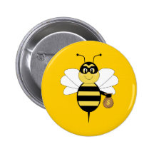 RobBee gaffent le bouton d'abeille Badges Avec Agrafe