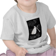 Robe de mariage noire et blanche t-shirt