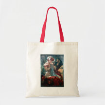 Robe rouge de femme Lefevre-Utile d'art déco de Mu Sac En Toile