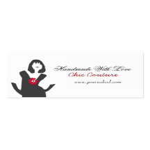 Robe simple noire cartes de visite personnelles