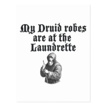 Robes longues de druide cartes postales