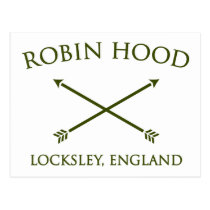 Robin Hood de locksley cartes postales