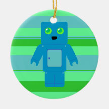 Robot bleu décoration de noël