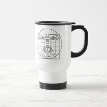 Robot de da Vinci Vitruvian Mugs À Café