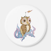 Robot de hibou de poulpe magnets