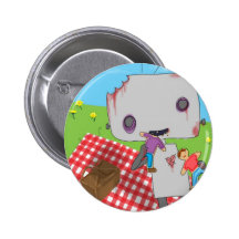 Robot de zombi : Consommation des biscuits Badges Avec Agrafe