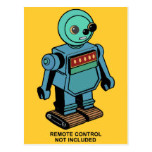 Robot non inclus à télécommande cartes postales