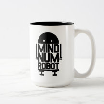Robot numérique d'esprit tasse