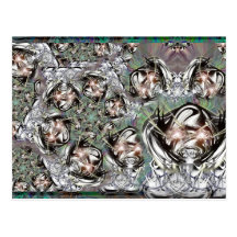 robot-visage-multi-rotateur cartes postales