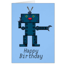 robotcutie, joyeux anniversaire cartes de vœux