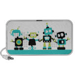 Robots - bleu/vert haut-parleurs iPod