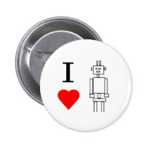 robots du coeur i pin's