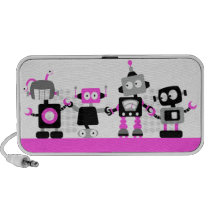 Robots - rose haut-parleurs