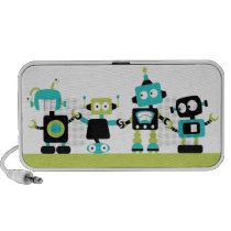 Robots - vert haut-parleurs