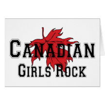 Roche canadienne de filles cartes