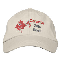 Roche canadienne de filles chapeaux brodés