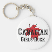 Roche canadienne de filles porte-clés