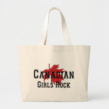 Roche canadienne de filles sac de toile