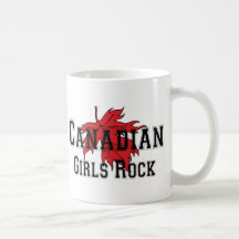 Roche canadienne de filles tasse