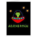 roche d'aliens ! carte de vœux