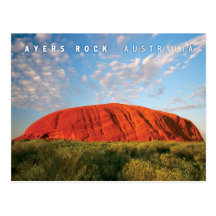 roche d'ayers en australie carte postale