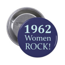 Roche de 1962 femmes, cinquantième anniversaire badges avec agrafe
