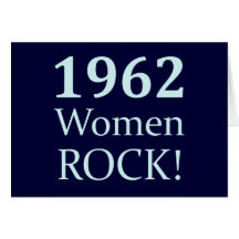 Roche de 1962 femmes, cinquantième anniversaire cartes de vœux