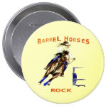 Roche de chevaux de baril badge avec épingle
