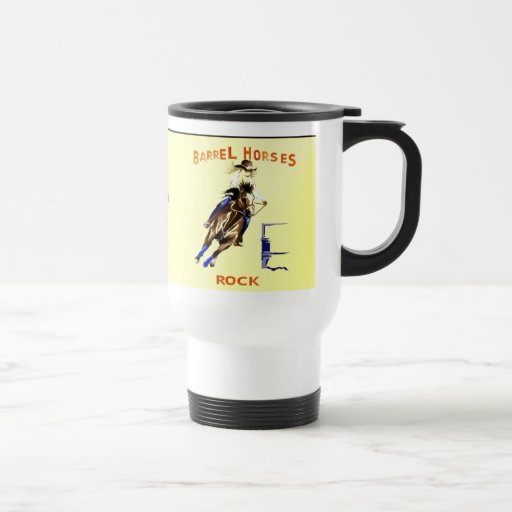 Roche de chevaux de baril tasses à café