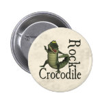 Roche de crocodile badge avec épingle