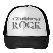 Roche de grimpeurs casquette