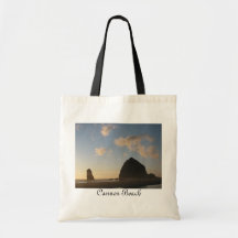 Roche de meule de foin, plage de canon sac en toile