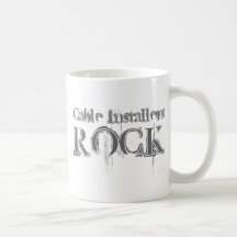 Roche d'installateurs de câble mug
