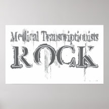 Roche médicale de Transcriptionists Posters