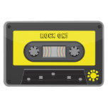 Roche sur la cassette jaune avec l'aimant de bande magnets rectangulaires