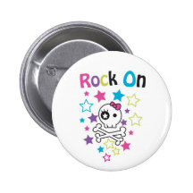 ROCHE SUR LES CRÂNES ET LES OS MIGNONS POUR DES FI BADGES