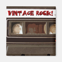 Roche vintage magnets pour réfrigérateur