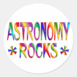 Roches d'astronomie adhésif rond