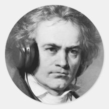 Roches de Beethoven Adhésifs Ronds
