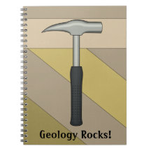 Roches de géologie ! Marteau de roche Carnet À Spirale